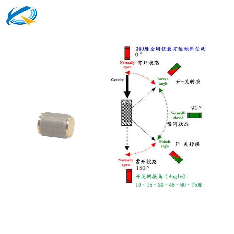 滾珠傾斜開關工作原理